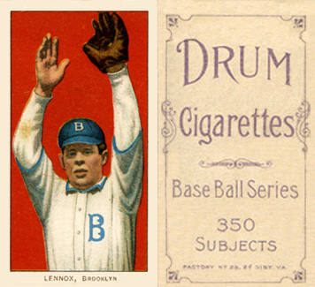 1909 White Borders Drum 350 Lennox, Brooklyn #283 Baseball Card