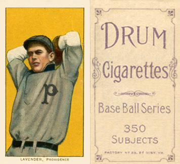 1909 White Borders Drum 350 Lavender, Providence #278 Baseball Card