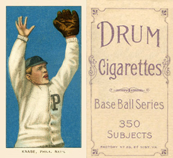 1909 White Borders Drum 350 Knabe, Phila. Nat'L #259 Baseball Card