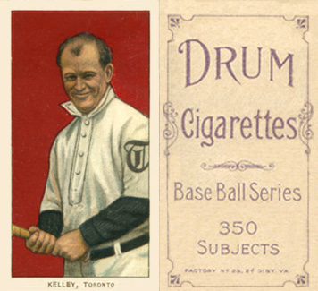 1909 White Borders Drum 350 Kelley, Toronto #249 Baseball Card