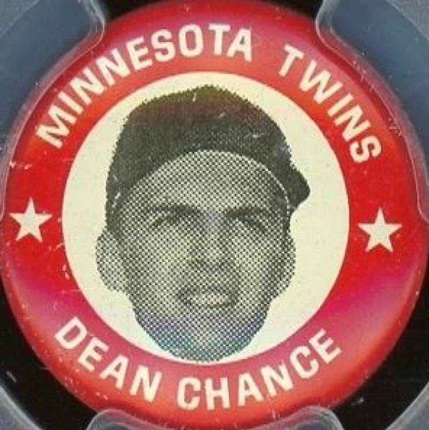 1969 MLBPA Pins Dean Chance # Baseball Card