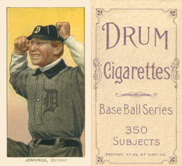 1909 White Borders Drum 350 Jennings, Detroit #233 Baseball Card