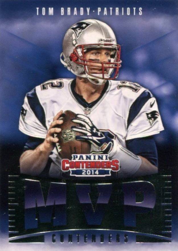 2014 Panini Contenders MVP Contenders Tom Brady #1 Football Card