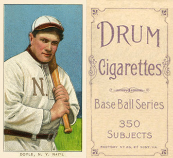 1909 White Borders Drum 350 Doyle, N.Y. Nat'L #151 Baseball Card