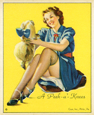 1944 American Beauties A peek -a-knees #4 Non-Sports Card