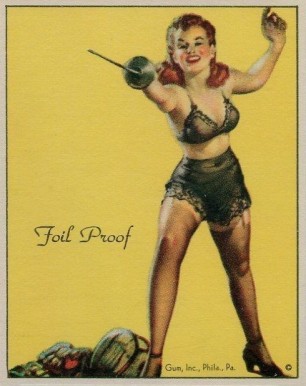 1944 American Beauties Foil proof #8 Non-Sports Card