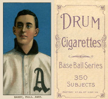 1909 White Borders Drum 350 Barry, Phila. Amer. #20 Baseball Card