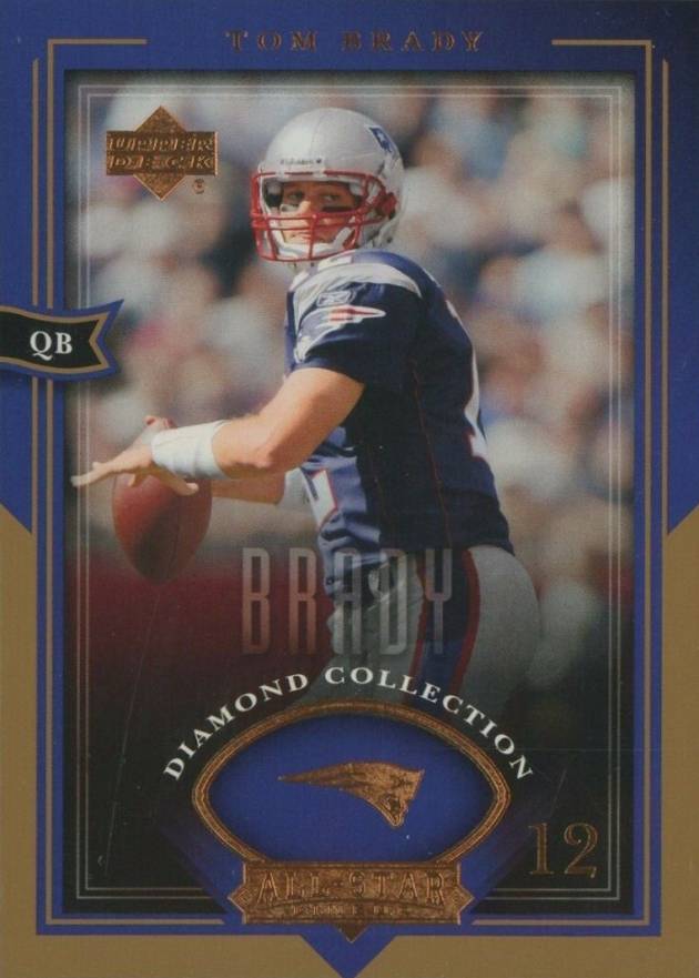 2004 Upper Deck Diamond Collection All-Star Lineup Tom Brady #6 Football Card