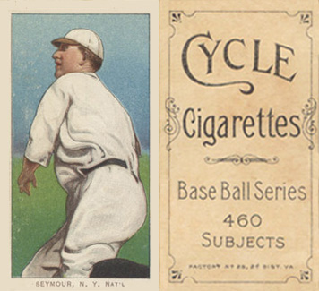 1909 White Borders Cycle 460 Seymour, N.Y. Nat'L #436 Baseball Card