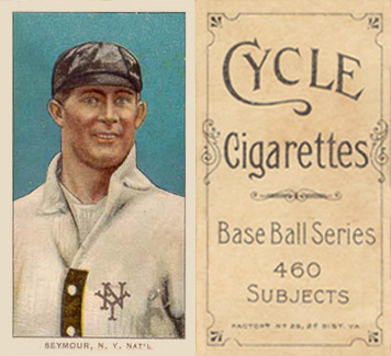 1909 White Borders Cycle 460 Seymour, N.Y. Nat'L #435 Baseball Card