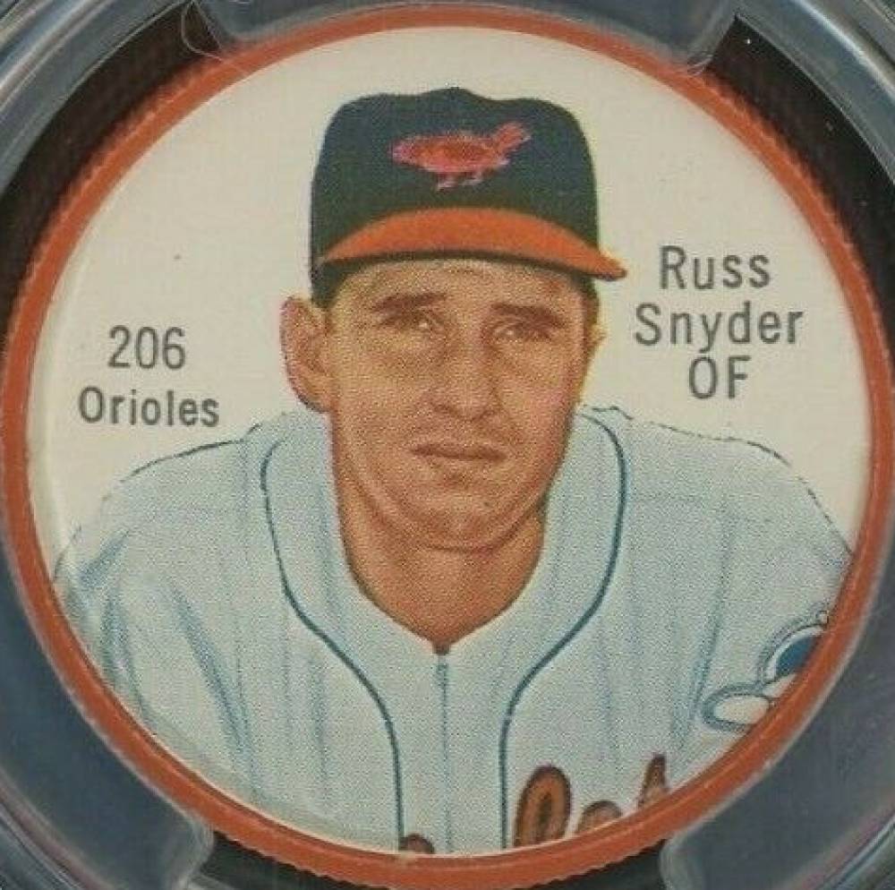 1962 Shirriff Coins Russ Snyder #206 Baseball Card