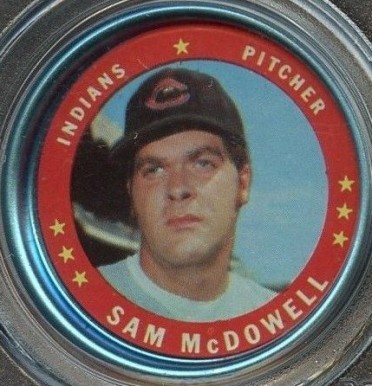 1971 Topps Coins Sam McDowell #86 Baseball Card