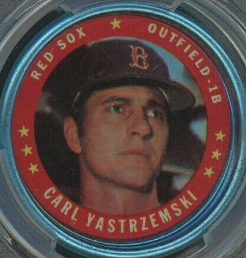 1971 Topps Coins Carl Yastrzemski #58 Baseball Card