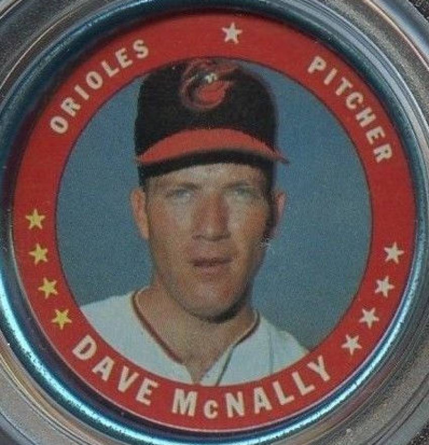 1971 Topps Coins Dave McNally #26 Baseball Card