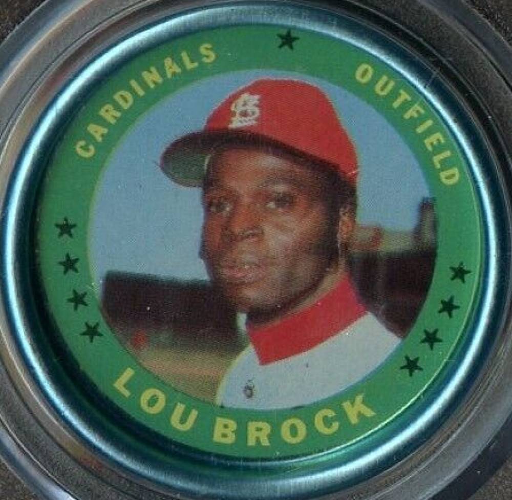 1971 Topps Coins Lou Brock #87 Baseball Card