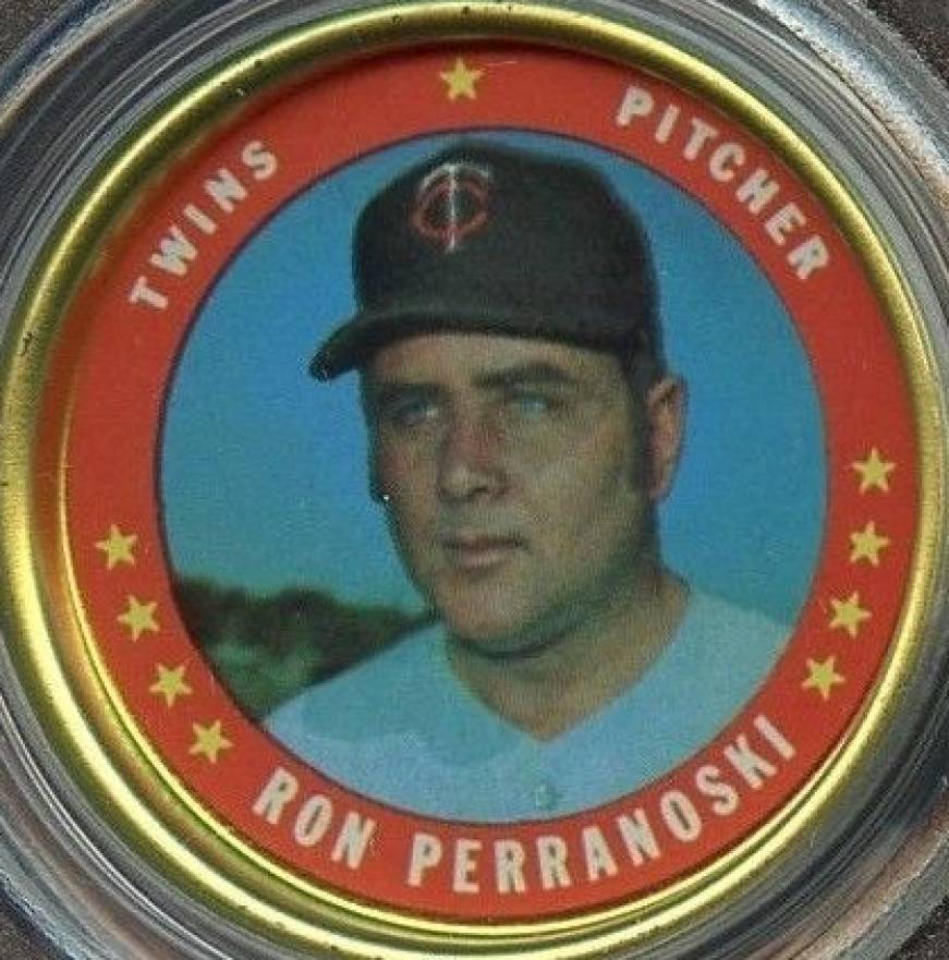 1971 Topps Coins Ron Perranoski #104 Baseball Card