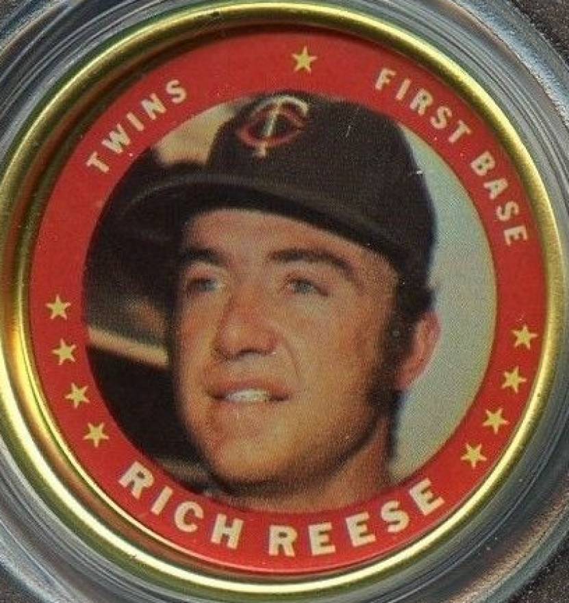 1971 Topps Coins Rich Reese #72 Baseball Card