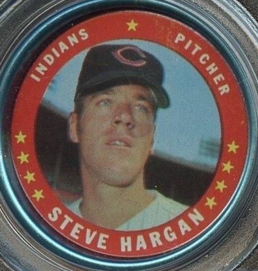 1971 Topps Coins Steve Hargan #110 Baseball Card