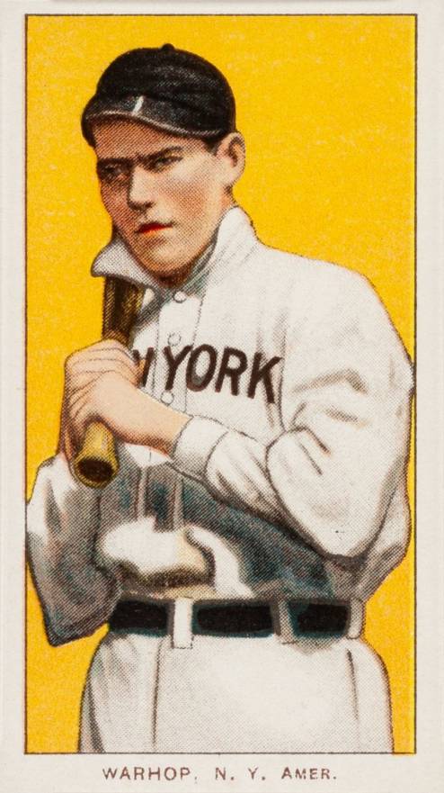 1909 White Borders Cycle 350 Warhop, N.Y. Amer. #500 Baseball Card