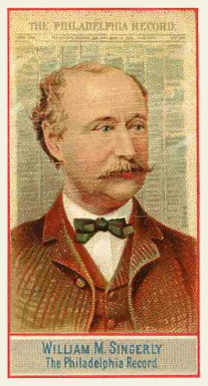 1888 Allen & Ginter American Editors-Small William M. Singerly #44 Non-Sports Card