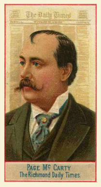 1888 Allen & Ginter American Editors-Small Page McCarty #28 Non-Sports Card