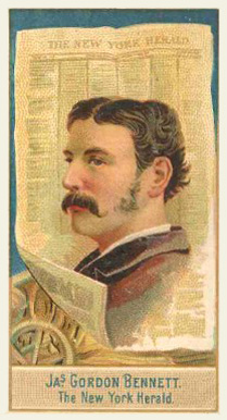 1888 Allen & Ginter American Editors-Small Jas. Gordon Bennett #6 Non-Sports Card
