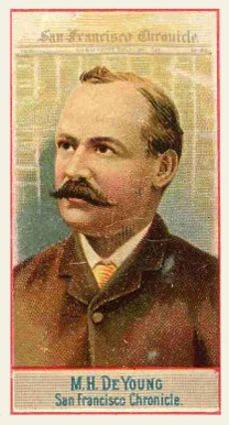 1888 Allen & Ginter American Editors-Small M.H. De Young #18 Non-Sports Card