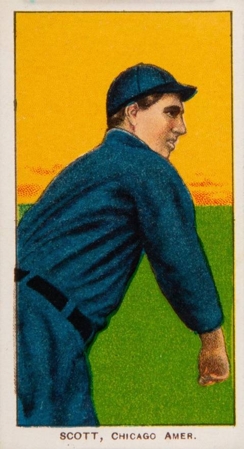 1909 White Borders Cycle 350 Scott, Chicago Amer. #432 Baseball Card