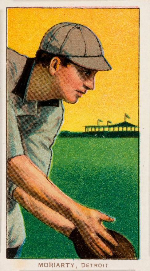 1909 White Borders Cycle 350 Moriarty, Detroit #344 Baseball Card