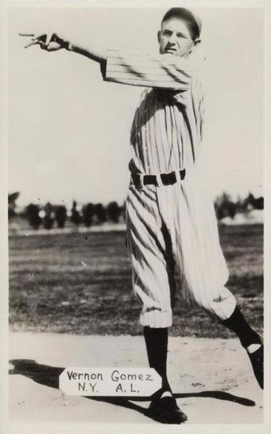 1933 Worch Cigar Vernon Gomez # Baseball Card