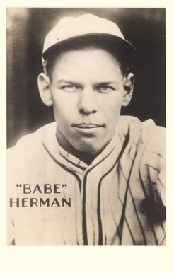1933 Worch Cigar "Babe" Herman # Baseball Card