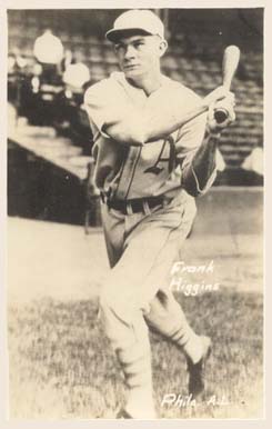 1933 Worch Cigar Frank Higgins # Baseball Card