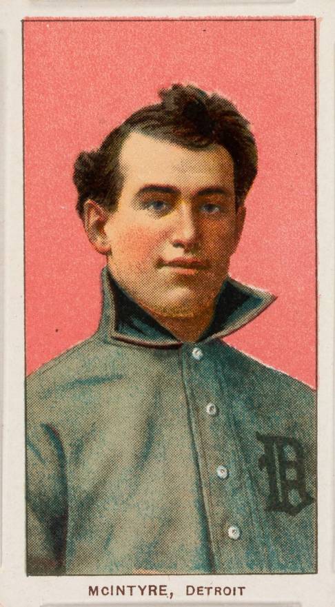 1909 White Borders Cycle 350 McIntyre. Detroit #326 Baseball Card