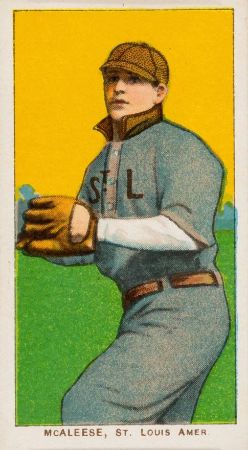 1909 White Borders Cycle 350 McAleese, St. Louis Amer. #311 Baseball Card