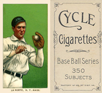 1909 White Borders Cycle 350 LaPorte, N.Y. Amer. #275 Baseball Card