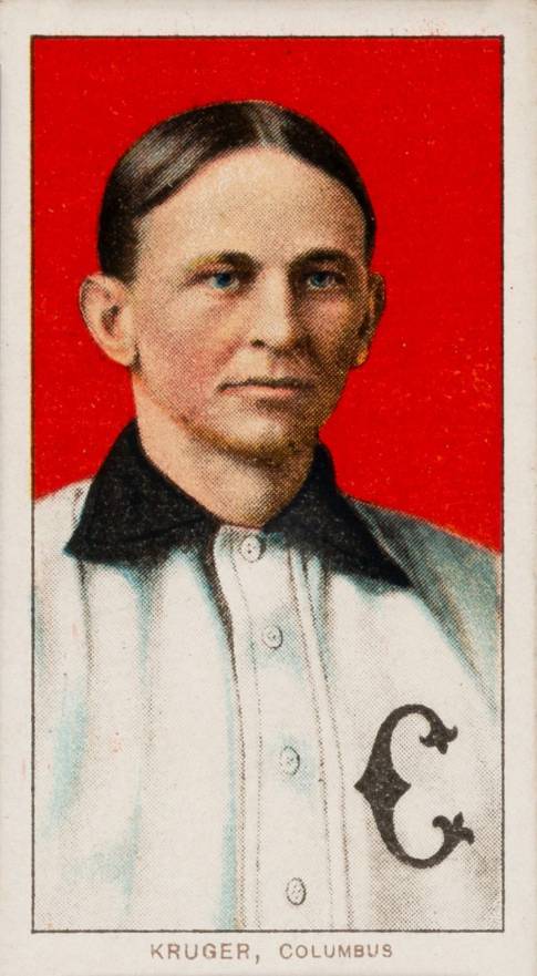1909 White Borders Cycle 350 Kruger, Columbus #267 Baseball Card