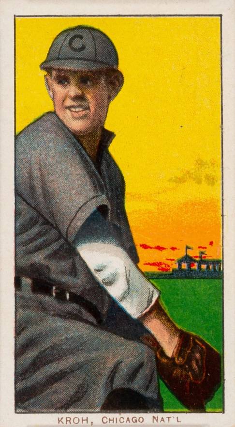 1909 White Borders Cycle 350 Kroh, Chicago Nat'L #266 Baseball Card
