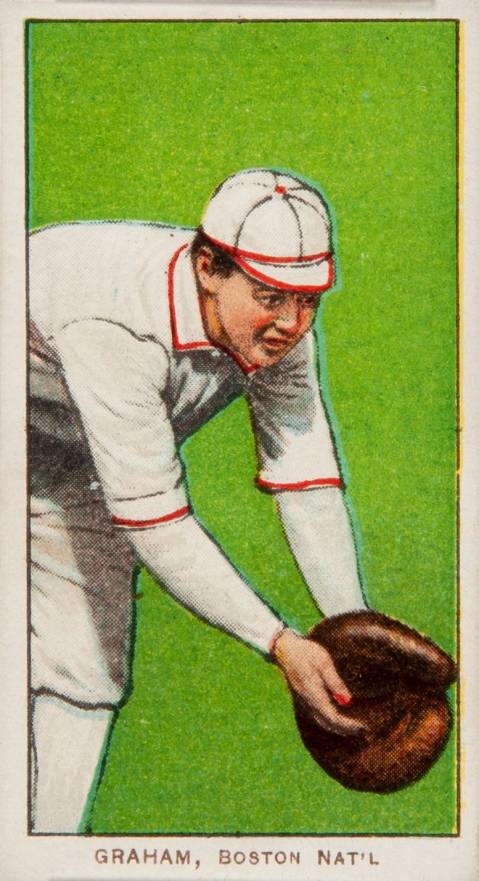 1909 White Borders Cycle 350 Graham, Boston Nat'L #192 Baseball Card