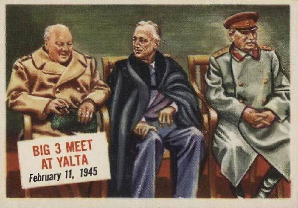 1954 Topps Scoop Big 3 Meet at Yalta #59 Non-Sports Card