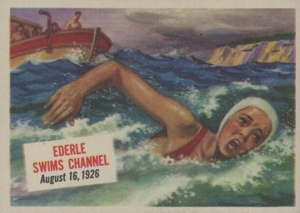1954 Topps Scoop Ederle swims channel #72 Non-Sports Card