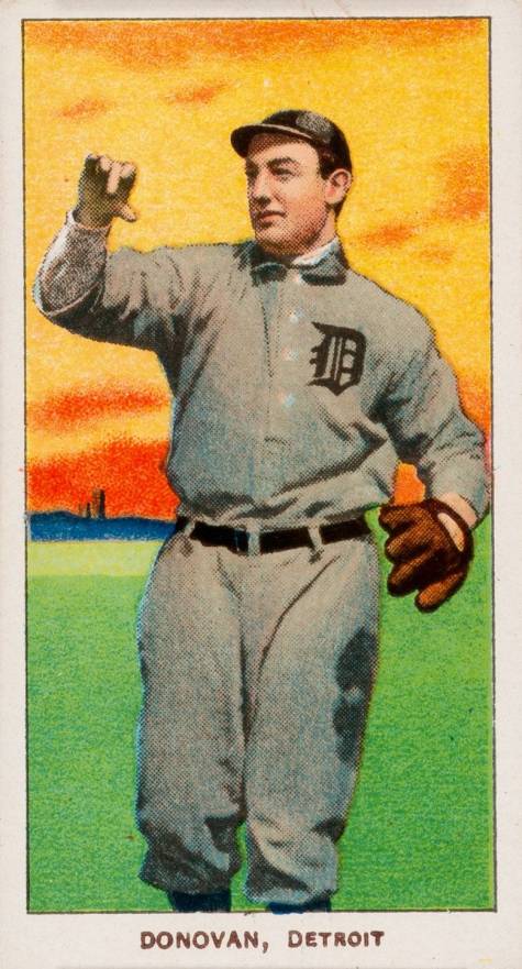 1909 White Borders Cycle 350 Donovan, Detroit #136 Baseball Card