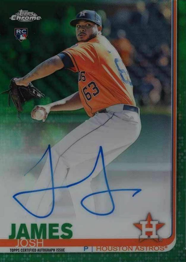 2019 Topps Chrome Rookie Autographs Josh James #RA-JJ Baseball Card
