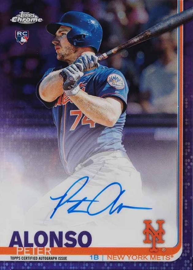 2019 Topps Chrome Rookie Autographs Peter Alonso #RA-PA Baseball Card