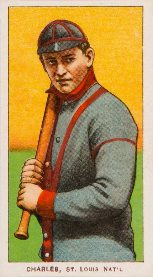 1909 White Borders Cycle 350 Charles, St. Louis Nat'L #81 Baseball Card