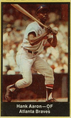 1969 Nabisco Team Flakes Hank Aaron # Baseball Card