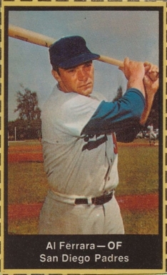 1969 Nabisco Team Flakes Al Ferrara # Baseball Card