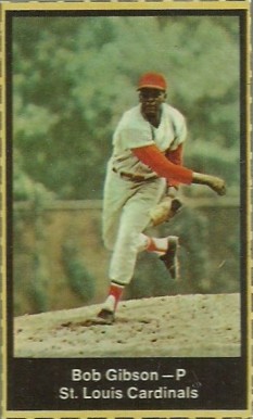 1969 Nabisco Team Flakes Bob Gibson # Baseball Card