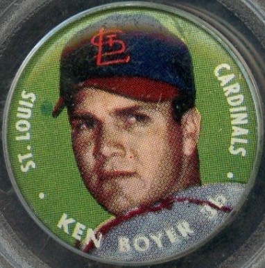 1956 Topps Pins Ken Boyer # Baseball Card