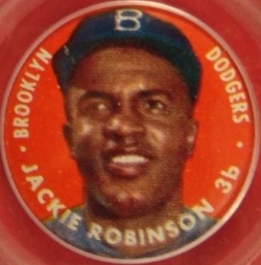 1956 Topps Pins Jackie Robinson #42 Baseball Card