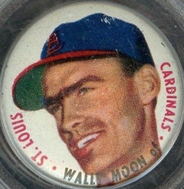 1956 Topps Pins Wally Moon # Baseball Card